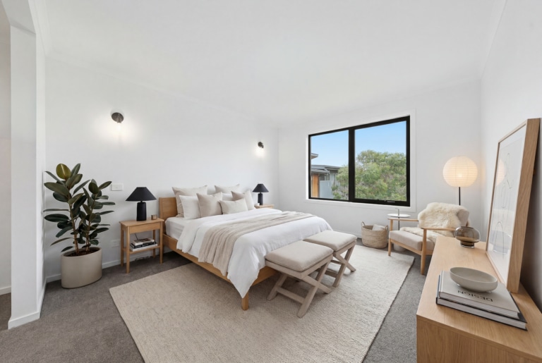 Beacon Lighting feature pendant lighting in a new home near Inverloch