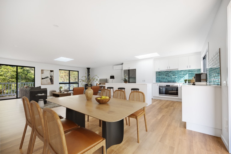 Velux skylight bringing natural light into a new Coldon Homes kitchen